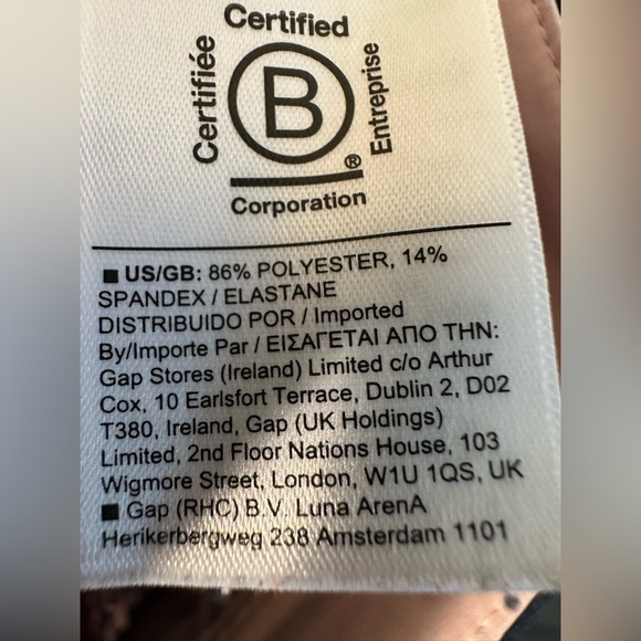 ATHLETA 4 PETITE Vienna Straight Leg Navy Print Cargo Stretch Center Seam Pocket - Picture 14 of 14